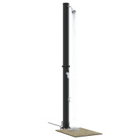 Produktbild för Utomhus Solardusch Svart 217 cm PVC och Aluminium