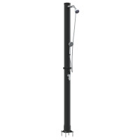Produktbild för Utomhus Solardusch Svart 217 cm PVC och Aluminium