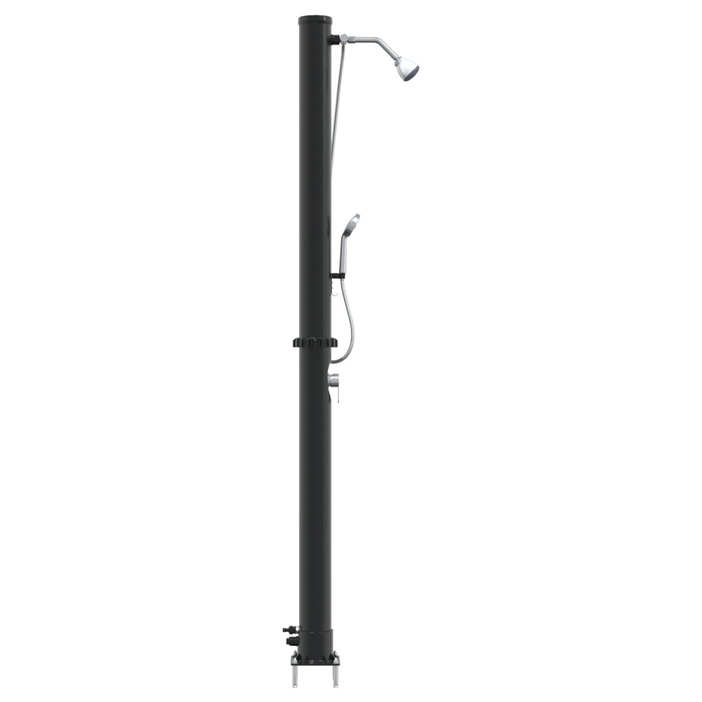 Produktbild för Utomhus Solardusch Svart 217 cm PVC och Aluminium