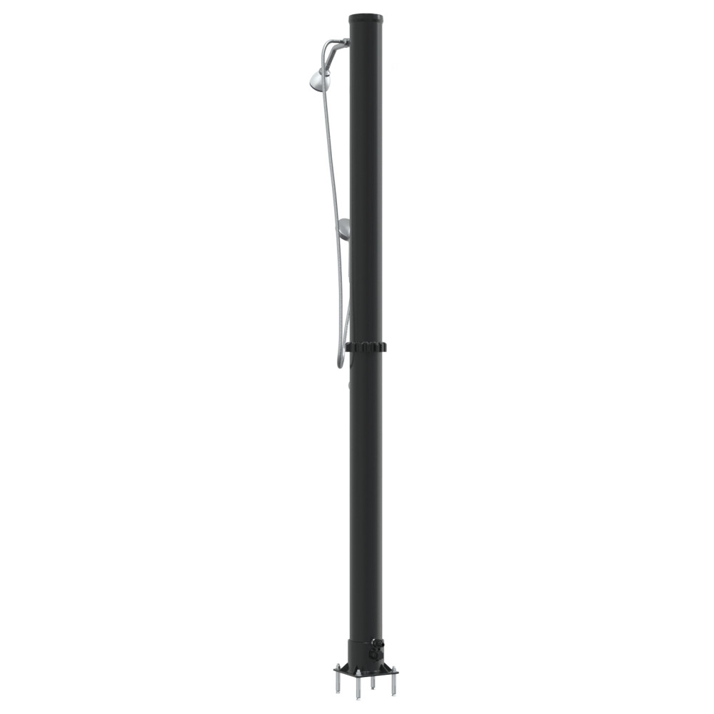 Produktbild för Utomhus Solardusch Svart 217 cm PVC och Aluminium
