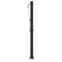 Produktbild för Utomhus Solardusch Svart 217 cm PVC och Aluminium