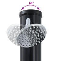 Produktbild för Utomhus Solardusch Svart 217 cm PVC och Aluminium
