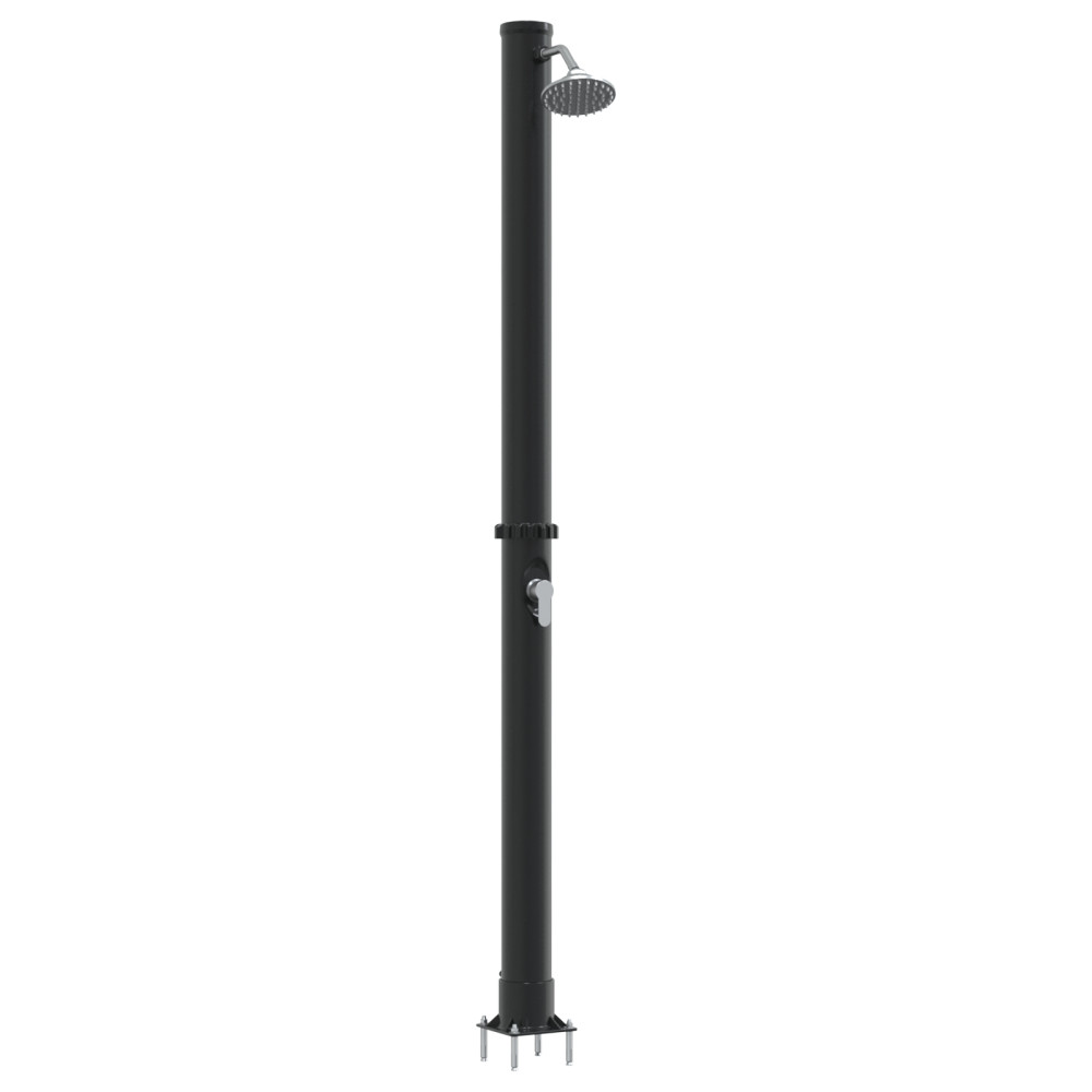 Produktbild för Utomhus Solardusch Svart 217 cm PVC och Aluminium