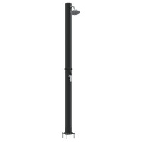 Produktbild för Utomhus Solardusch Svart 217 cm PVC och Aluminium