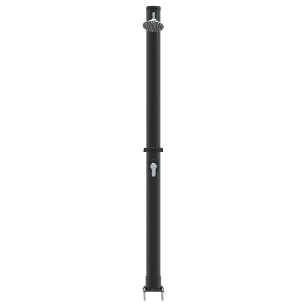 Produktbild för Utomhus Solardusch Svart 217 cm PVC och Aluminium