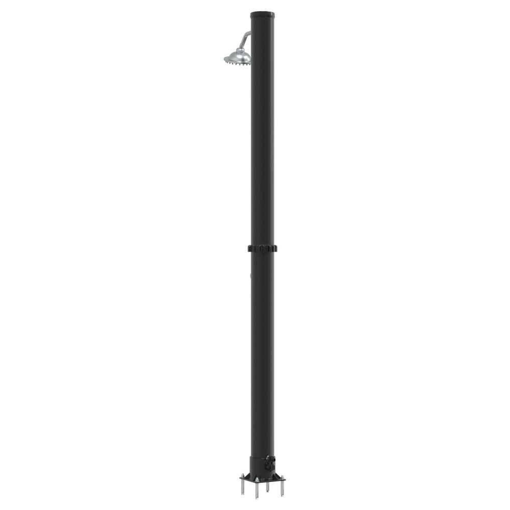 Produktbild för Utomhus Solardusch Svart 217 cm PVC och Aluminium