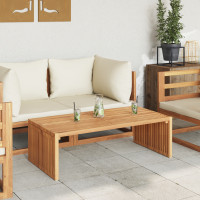Produktbild för Trädgårds Sidobord Brun 110 x 55 x 35,5 cm Massivt teakträ