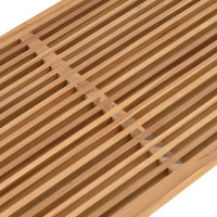 Produktbild för Trädgårds Sidobord Brun 110 x 55 x 35,5 cm Massivt teakträ