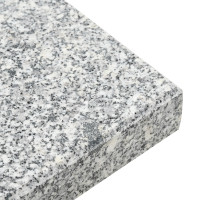 Produktbild för Parasollfot 30kg Grå Granit Fyrkantig