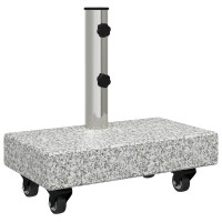 Produktbild för Parasollfot Grå 45 x 25 x 45 cm Granit