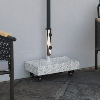 Produktbild för Parasollfot Grå 45 x 25 x 45 cm Granit