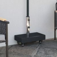 Produktbild för Parasollfot Svart 45 x 25 x 45 cm Granit