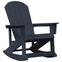 Produktbild för Adirondack Gungstol Mörkblå 92 x 73,5 x 92 cm HDPE