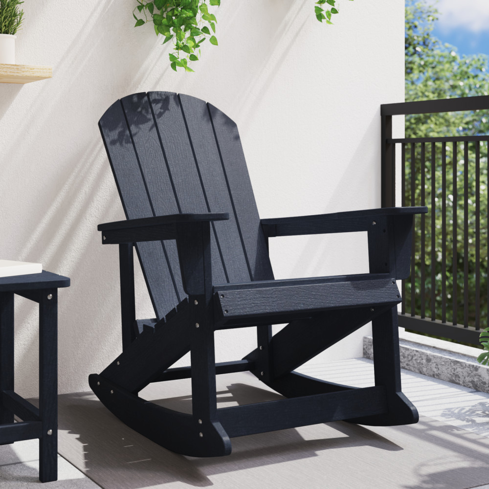 Produktbild för Adirondack Gungstol Mörkblå 92 x 73,5 x 92 cm HDPE