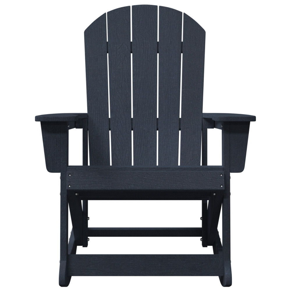 Produktbild för Adirondack Gungstol Mörkblå 92 x 73,5 x 92 cm HDPE