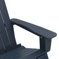 Produktbild för Adirondack Gungstol Mörkblå 92 x 73,5 x 92 cm HDPE