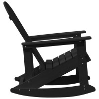 Produktbild för Adirondack Gungstol Svart 92 x 73,5 x 92 cm HDPE