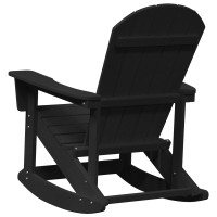 Produktbild för Adirondack Gungstol Svart 92 x 73,5 x 92 cm HDPE
