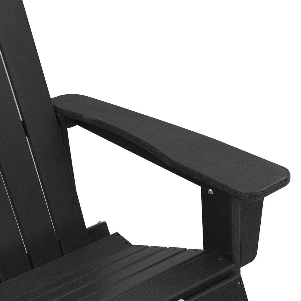 Produktbild för Adirondack Gungstol Svart 92 x 73,5 x 92 cm HDPE
