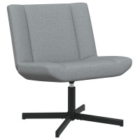 Produktbild för Skrivstol Ljusgrå 63 x 75 x 76 cm tyg