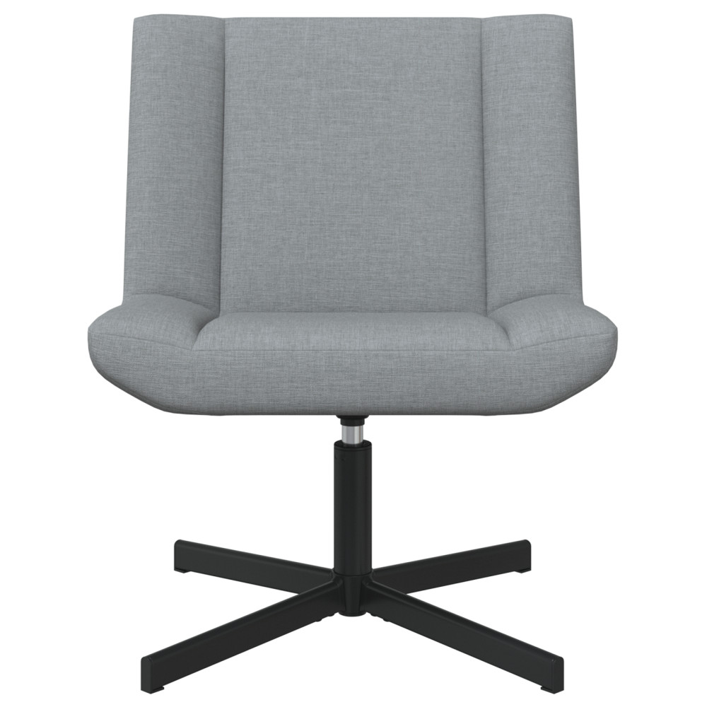 Produktbild för Skrivstol Ljusgrå 63 x 75 x 76 cm tyg
