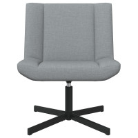 Produktbild för Skrivstol Ljusgrå 63 x 75 x 76 cm tyg