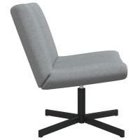 Produktbild för Skrivstol Ljusgrå 63 x 75 x 76 cm tyg