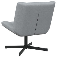 Produktbild för Skrivstol Ljusgrå 63 x 75 x 76 cm tyg