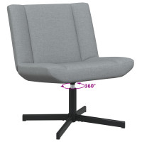 Produktbild för Skrivstol Ljusgrå 63 x 75 x 76 cm tyg