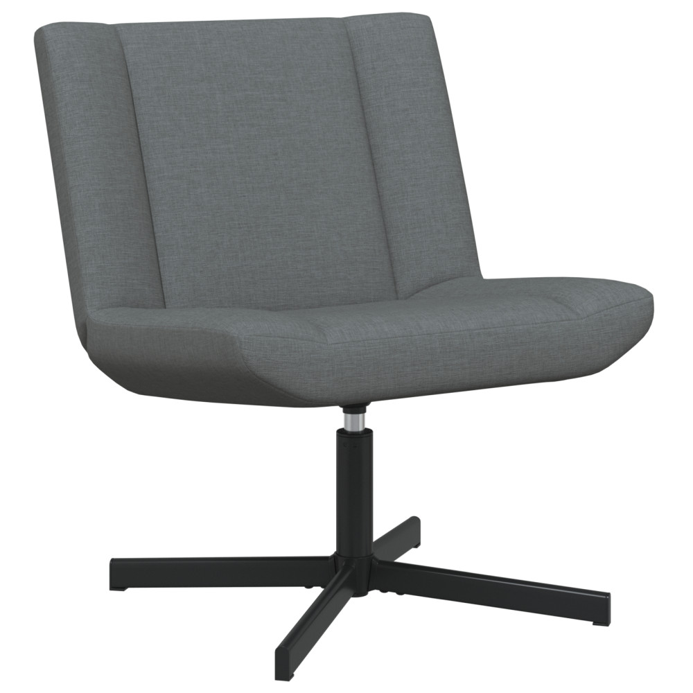 Produktbild för Skrivstol Mörkgrå 63 x 75 x 76 cm tyg
