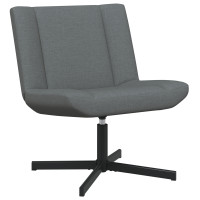 Produktbild för Skrivstol Mörkgrå 63 x 75 x 76 cm tyg