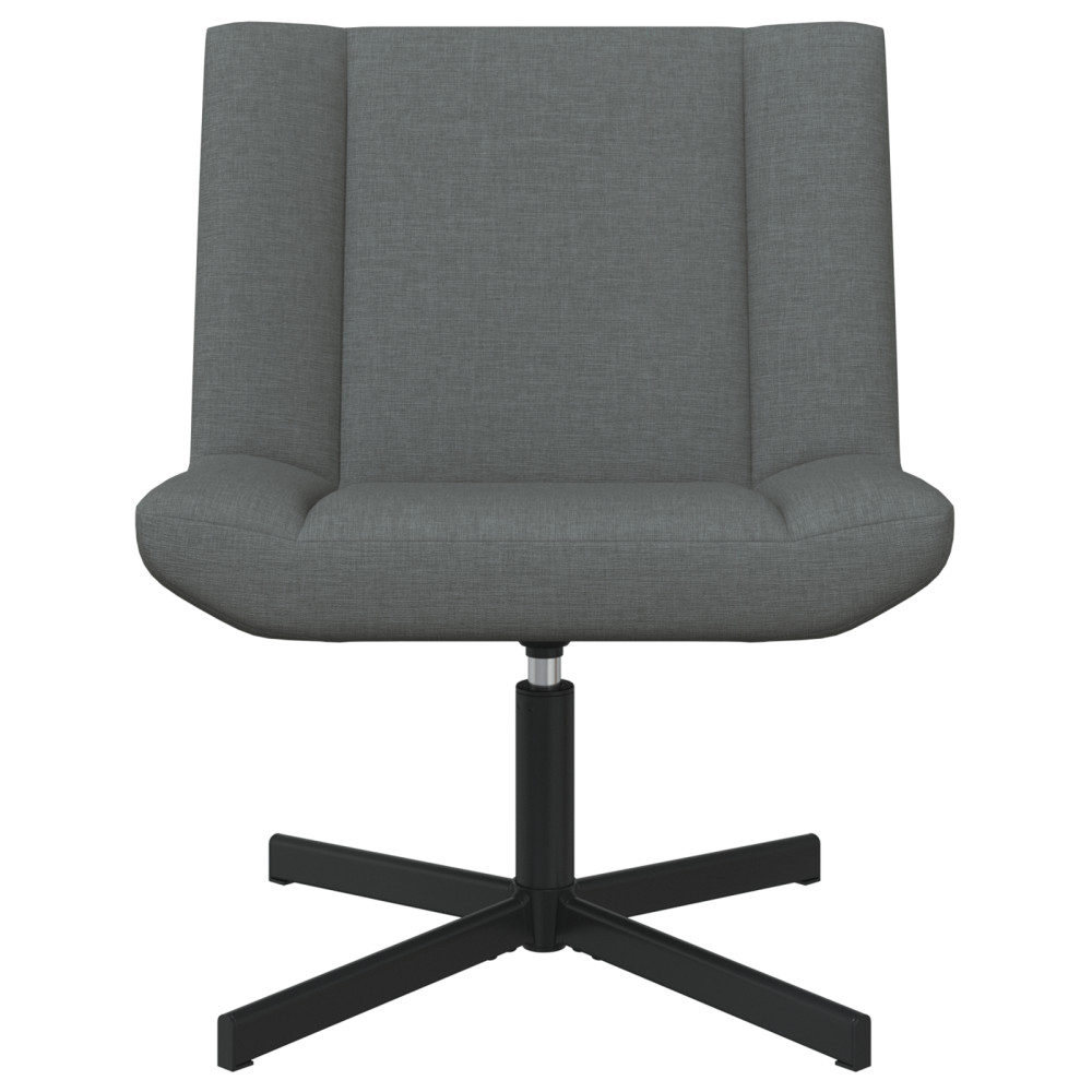 Produktbild för Skrivstol Mörkgrå 63 x 75 x 76 cm tyg