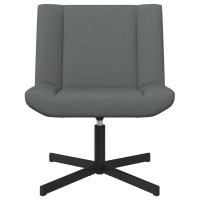 Produktbild för Skrivstol Mörkgrå 63 x 75 x 76 cm tyg