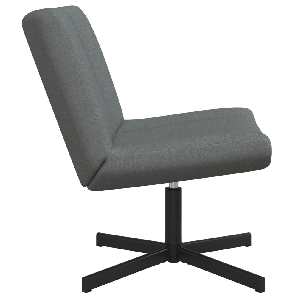 Produktbild för Skrivstol Mörkgrå 63 x 75 x 76 cm tyg