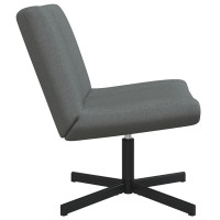 Produktbild för Skrivstol Mörkgrå 63 x 75 x 76 cm tyg