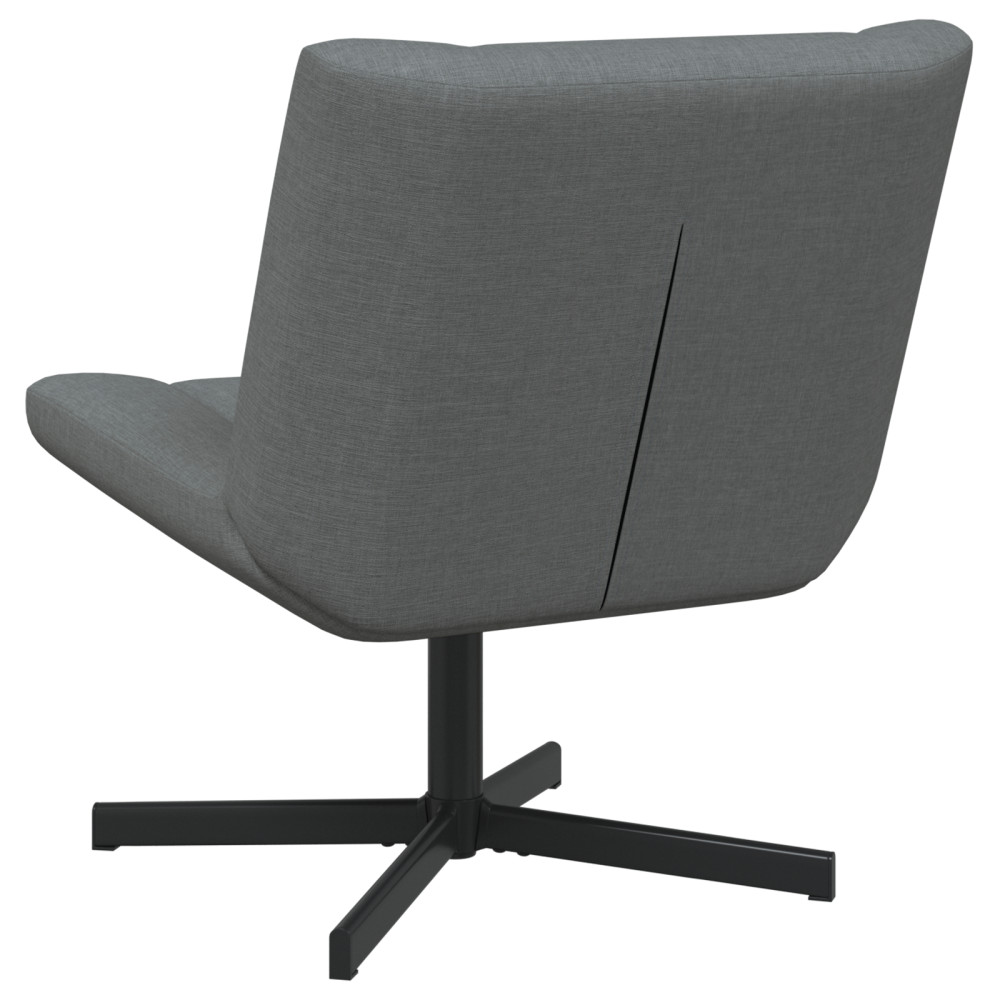 Produktbild för Skrivstol Mörkgrå 63 x 75 x 76 cm tyg