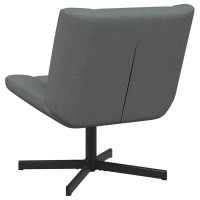 Produktbild för Skrivstol Mörkgrå 63 x 75 x 76 cm tyg