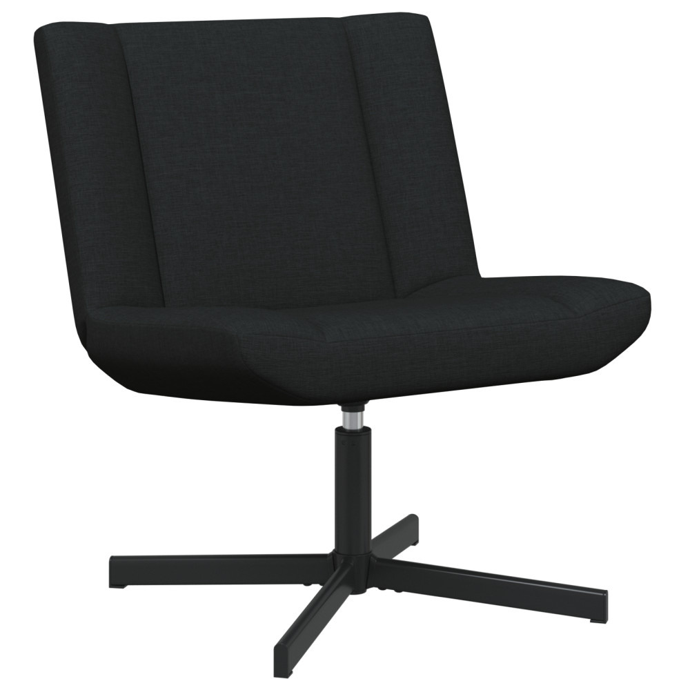 Produktbild för Skrivstol Svart 63 x 75 x 76 cm tyg