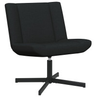 Produktbild för Skrivstol Svart 63 x 75 x 76 cm tyg