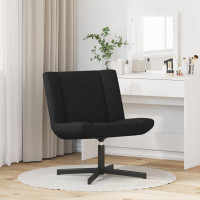 Produktbild för Skrivstol Svart 63 x 75 x 76 cm tyg