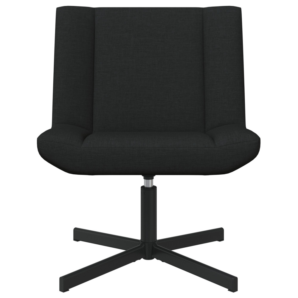 Produktbild för Skrivstol Svart 63 x 75 x 76 cm tyg