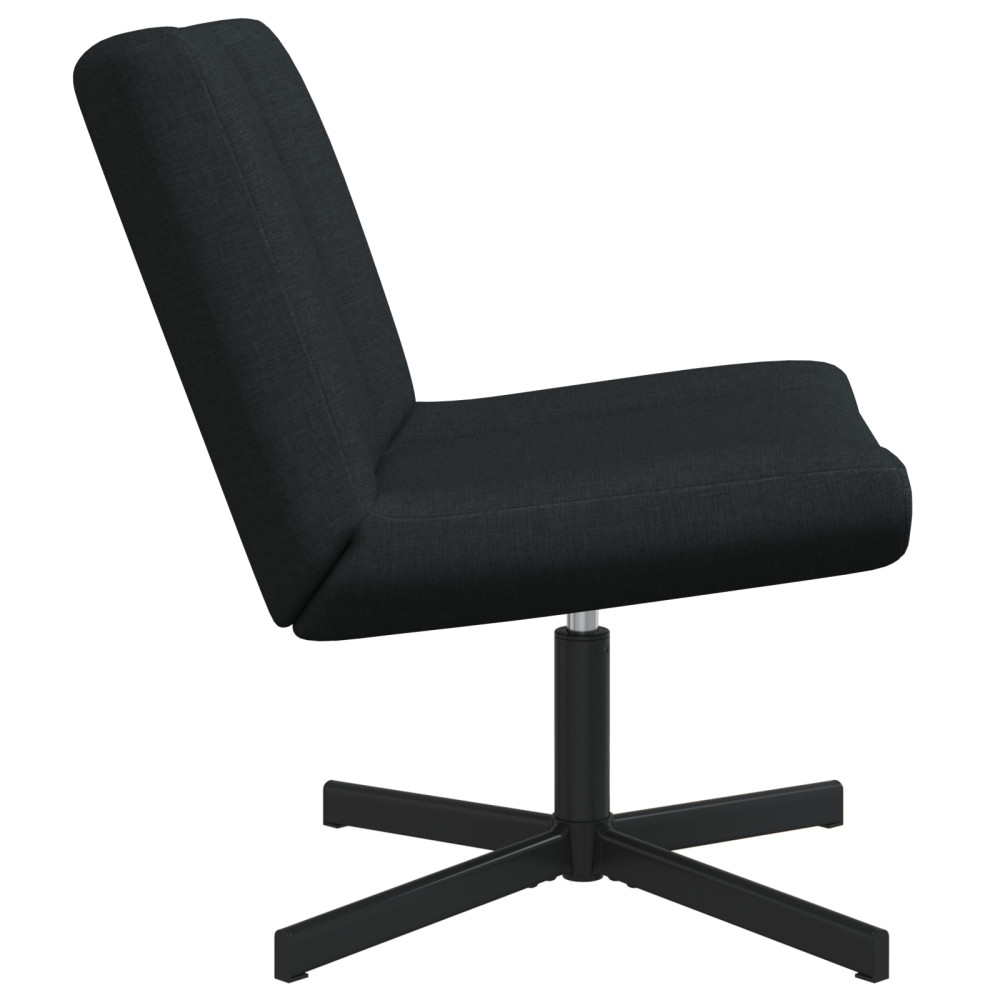 Produktbild för Skrivstol Svart 63 x 75 x 76 cm tyg