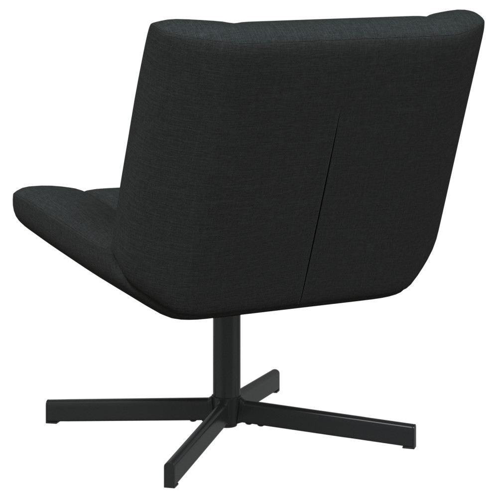 Produktbild för Skrivstol Svart 63 x 75 x 76 cm tyg