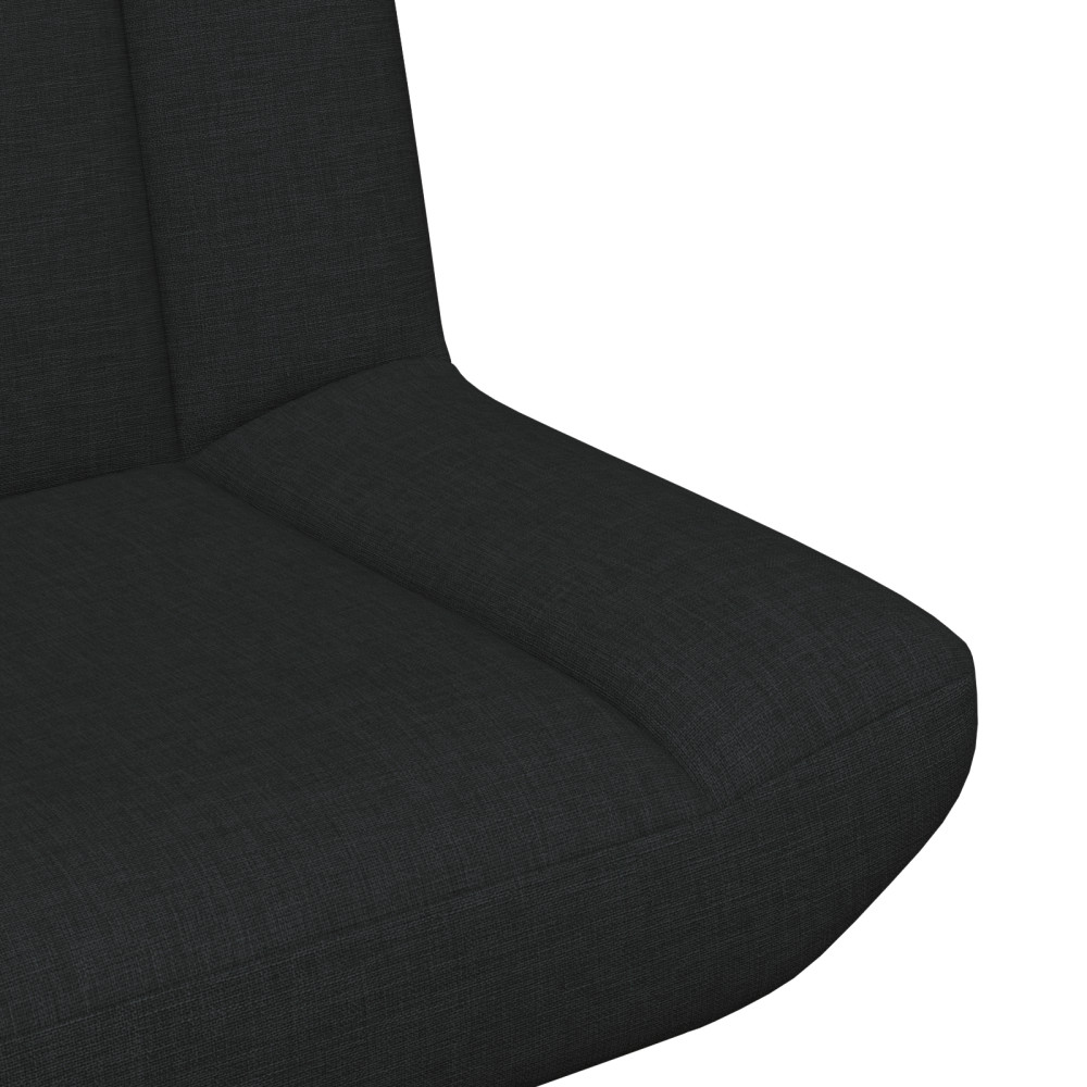Produktbild för Skrivstol Svart 63 x 75 x 76 cm tyg