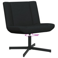Produktbild för Skrivstol Svart 63 x 75 x 76 cm tyg