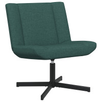 Produktbild för Skrivstol Mörkgrön 63 x 75 x 76 cm tyg