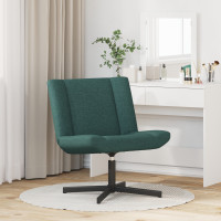 Produktbild för Skrivstol Mörkgrön 63 x 75 x 76 cm tyg
