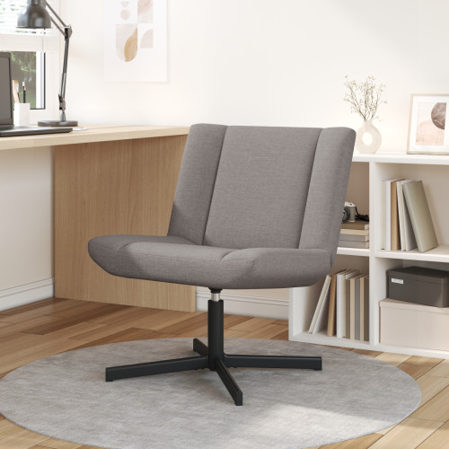 vidaXL Skrivstol Taupe 63 x 75 x 76 cm tyg