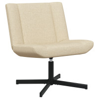Produktbild för Skrivstol Gräddvit 63 x 75 x 76 cm tyg