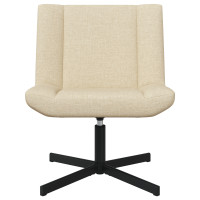 Produktbild för Skrivstol Gräddvit 63 x 75 x 76 cm tyg
